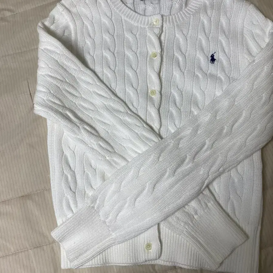 Polo Ralph Lauren Cable-Knit Cotton 화이트