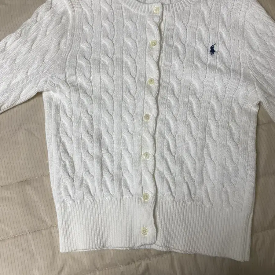 Polo Ralph Lauren Cable-Knit Cotton 화이트