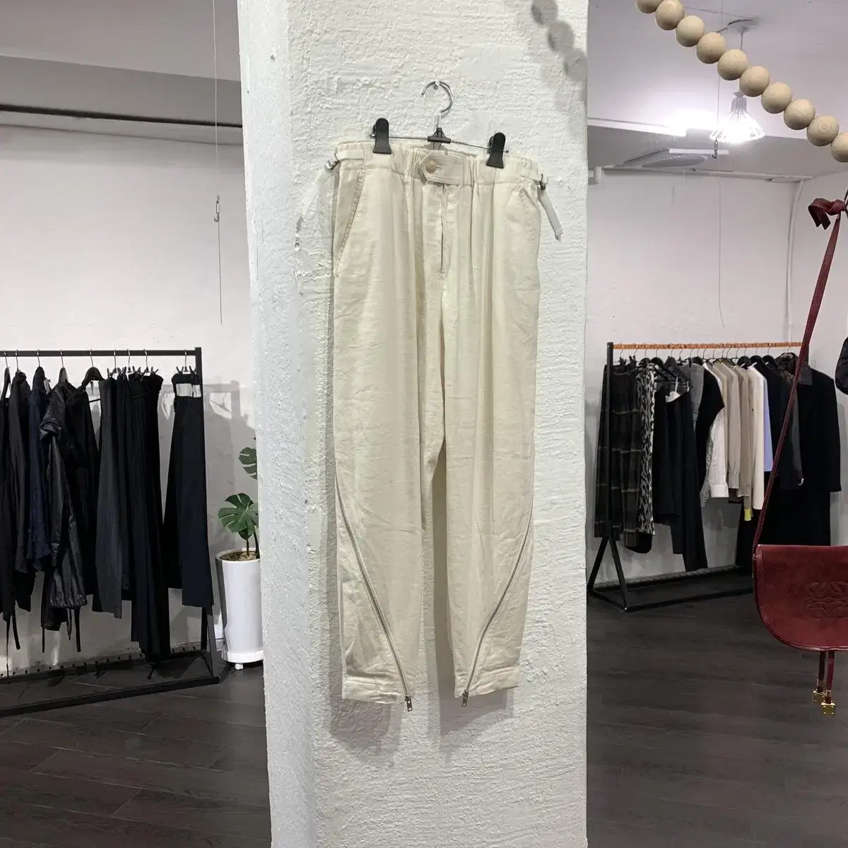 Yohji Yamamoto Twisted Zip Loose Trousers