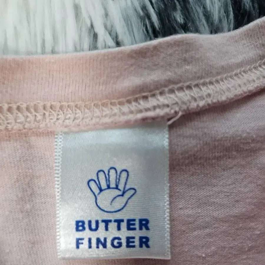 버터핑거 butter finger 백프린트 라운드티셔츠 반팔티셔츠 M