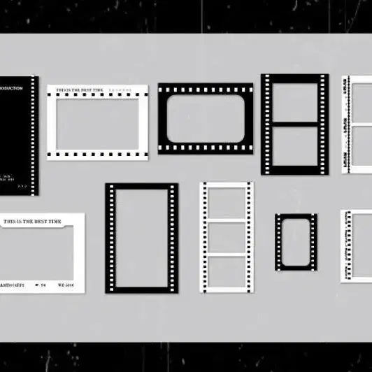 감성 다꾸 필름 프레임 데코 페이퍼 10매
