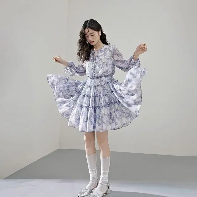 미개봉 새상품 KUOSE Preppy pearl dress