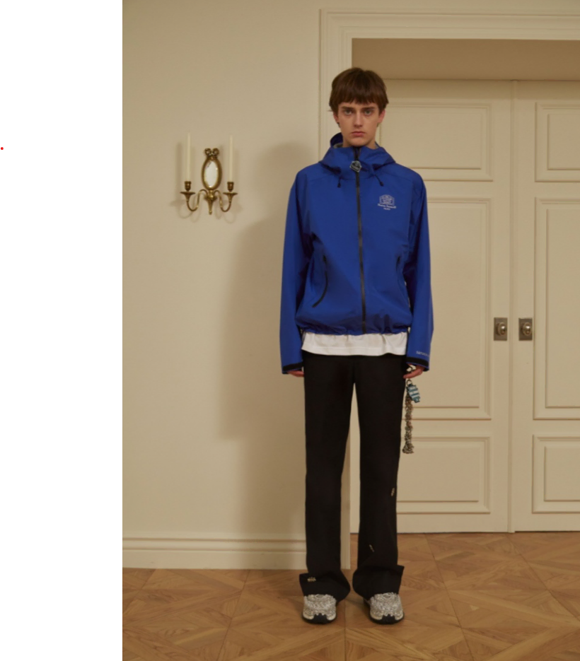 [L]STU 바람막이 mbroidered Windbreaker Blue