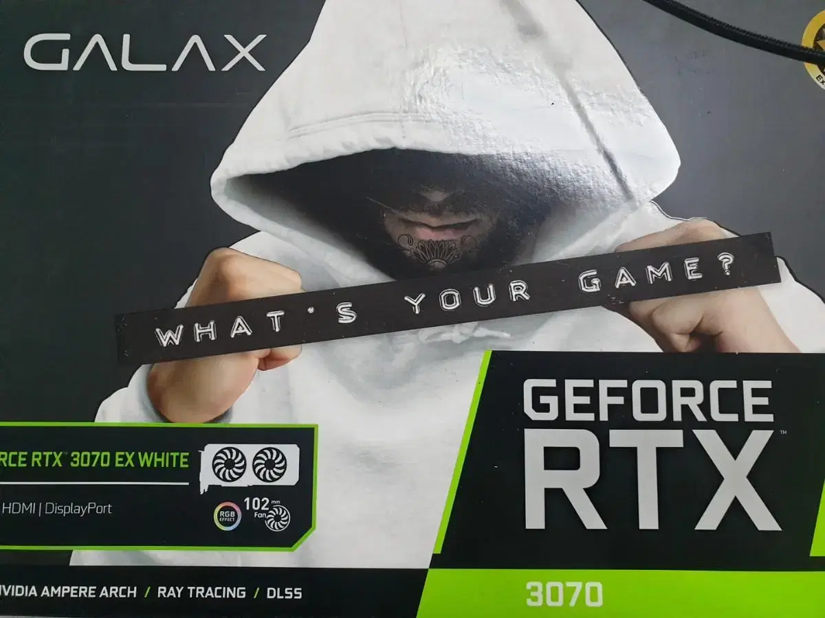 갤럭시 rtx3070ex 화이트 그래픽카드