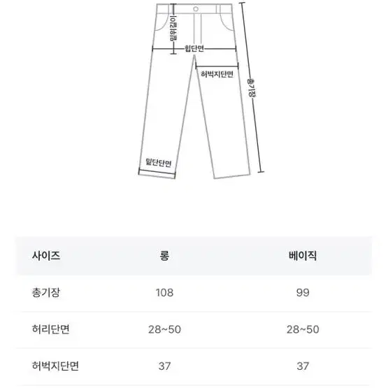 바온 카밀라 카고팬츠 롱버전 화이트