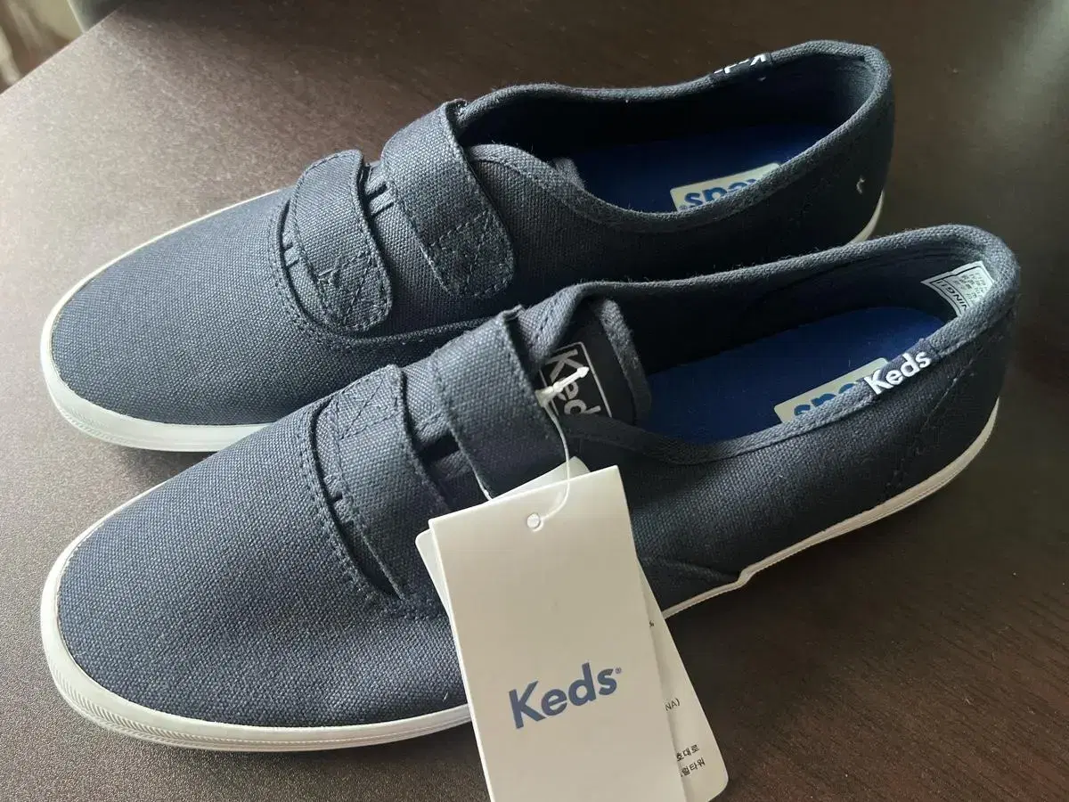 Keds 케즈 새상품 벨크로 캔버스 운동화 네이비 240