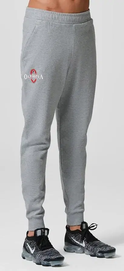 Olympia Cotton Jogger Pants in Gray