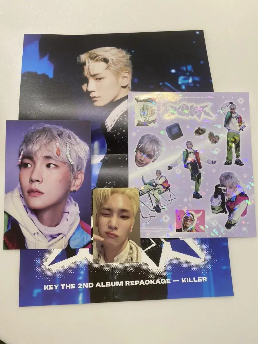 Shinee key killer zine version photocard postcard folders poster sticker bulk