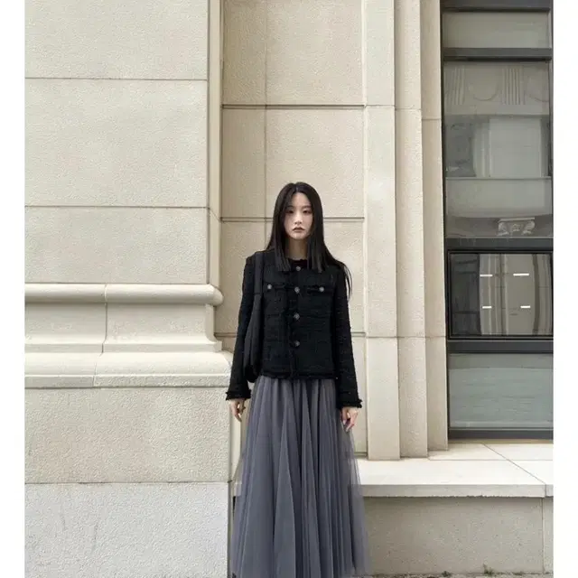 옵텐소 chiffon sha skirt