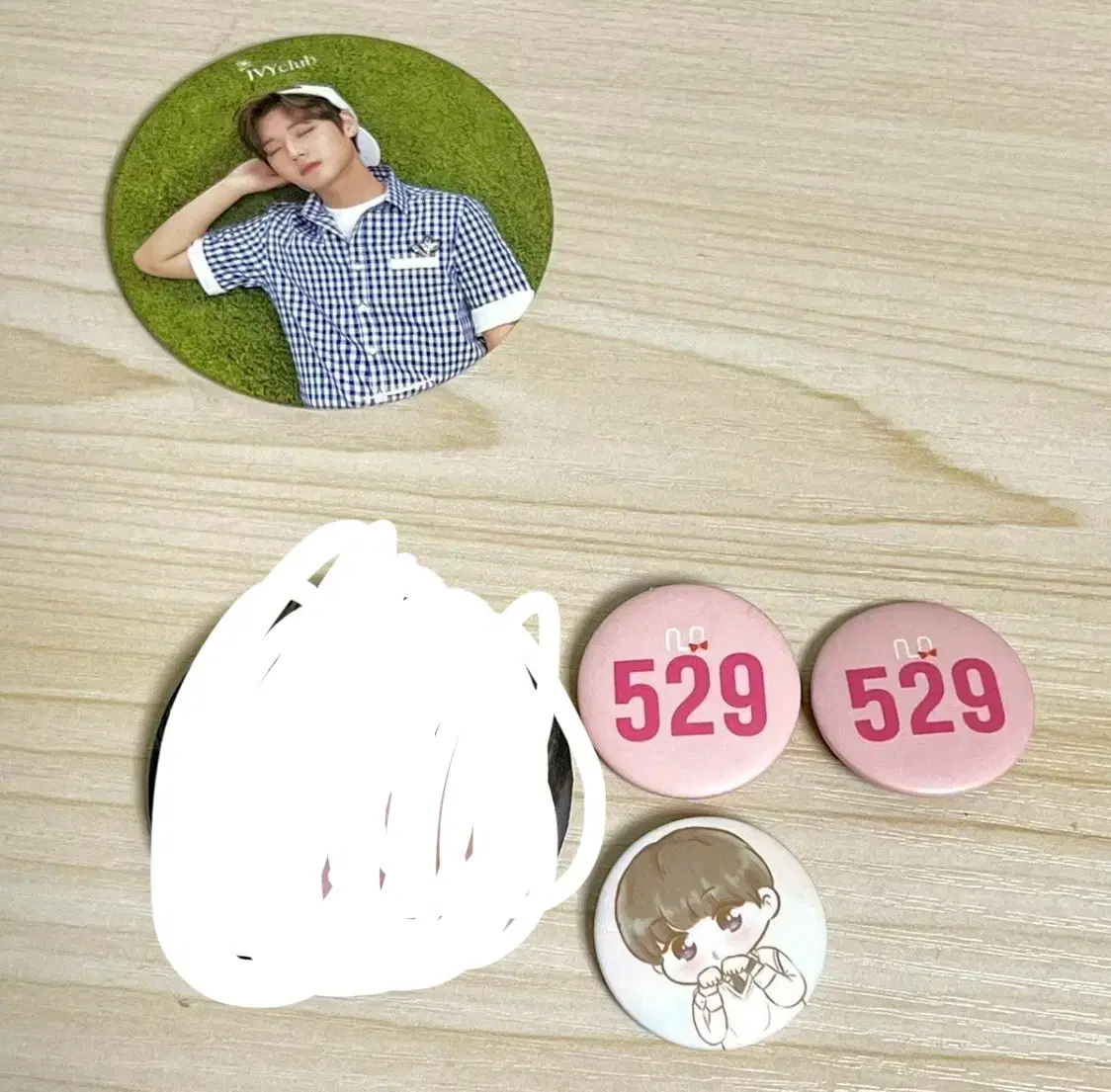 Park Jihoon Hand Mirror, Pin Badge, Pow, Tin Case