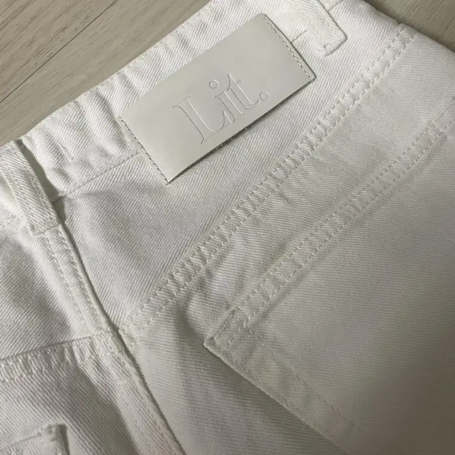 리트 litstore wide jeans washed white