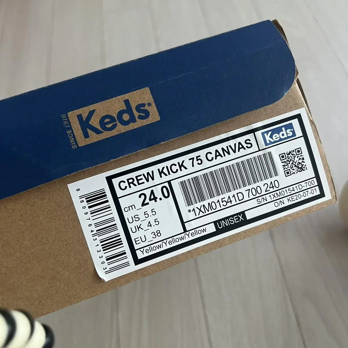 keds 케즈 크루킥75캔버스1xm(풀박스) 240 황금사이즈!!!