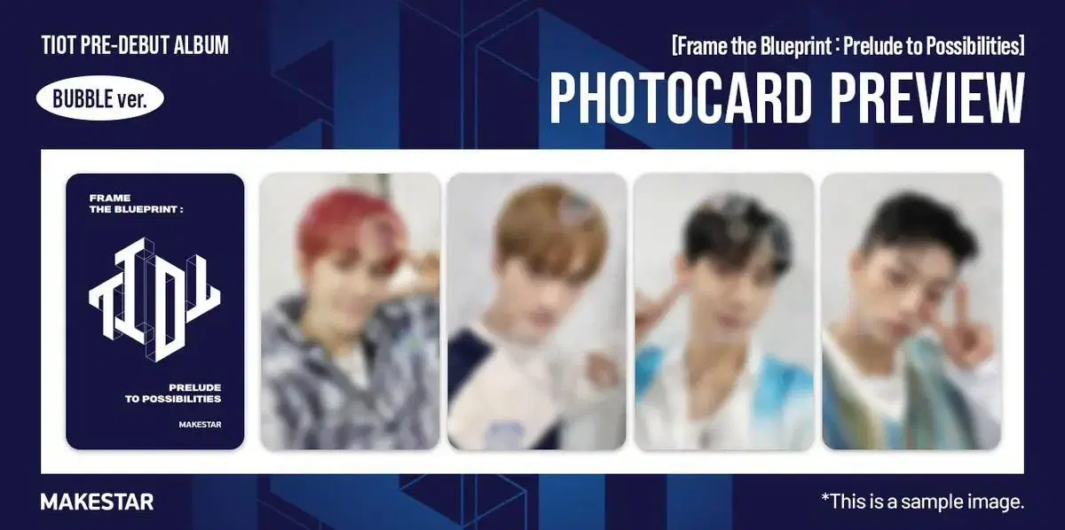 TIOT makestar offline unreleased photocard soap bubbles photocard buncheol kum junhyeon