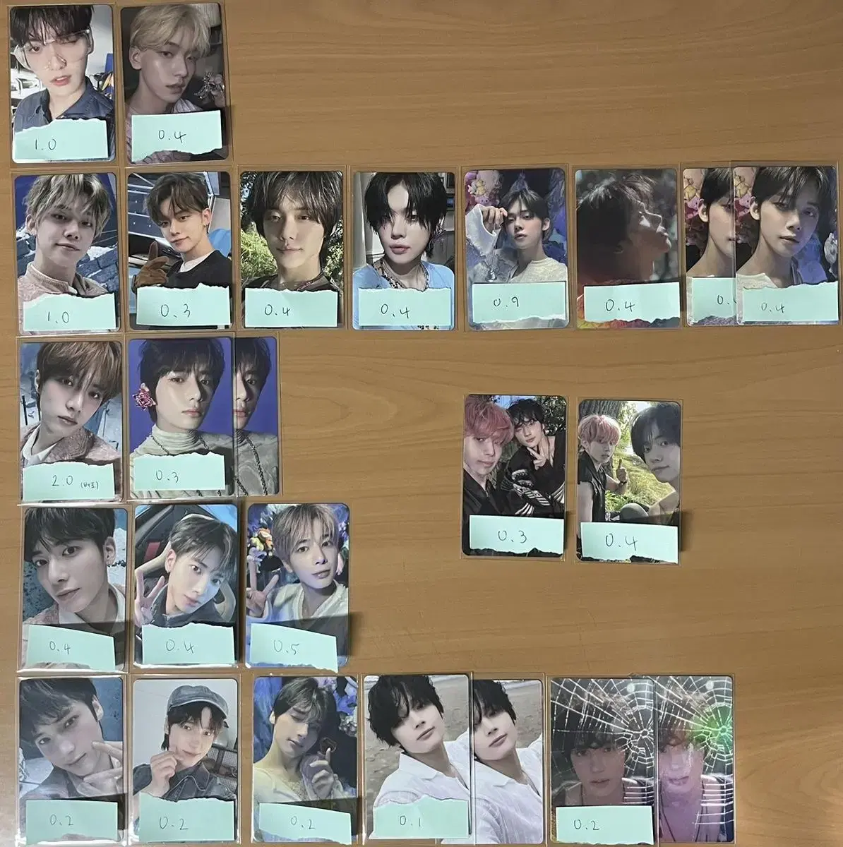 txt moa kit lubsikon ld yeonjun soobin beomgyu taehyun hueningkai unit photocard