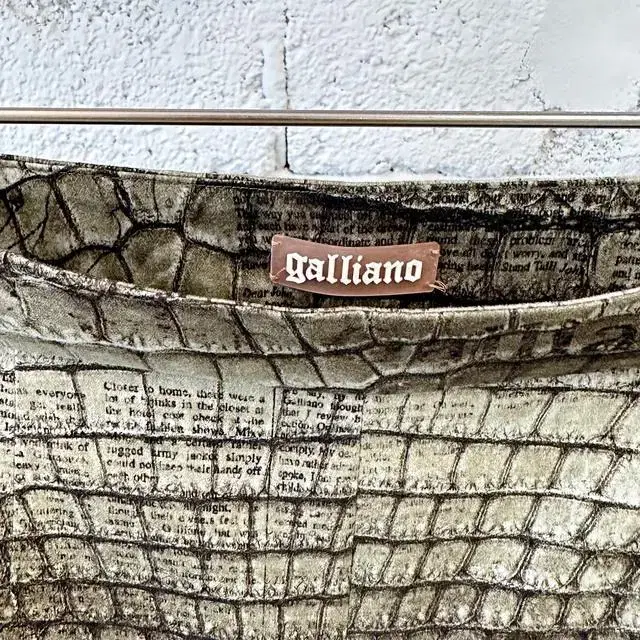 John galliano 00's newspaper pants