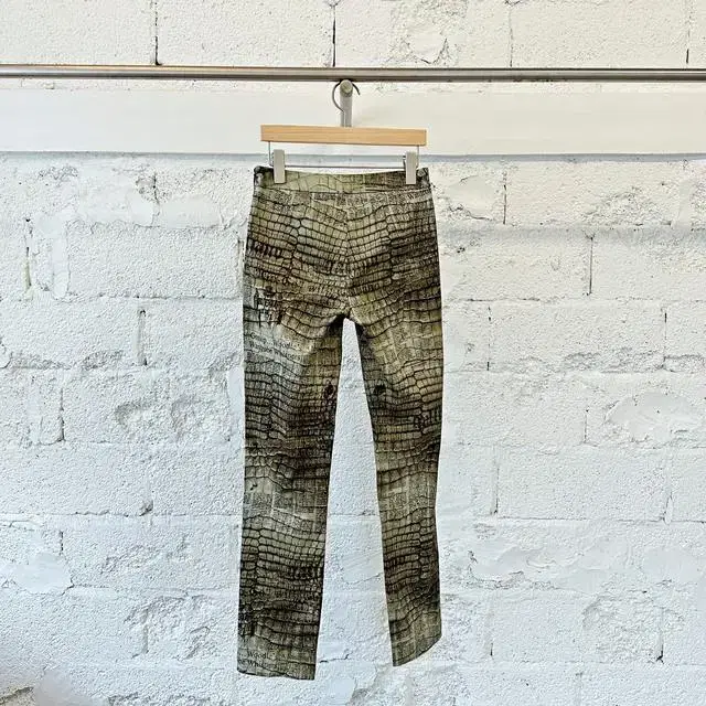 John galliano 00's newspaper pants