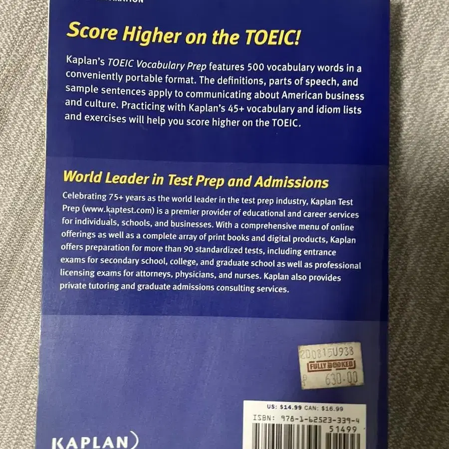 Kaplan TOEIC Vocabulary Prep