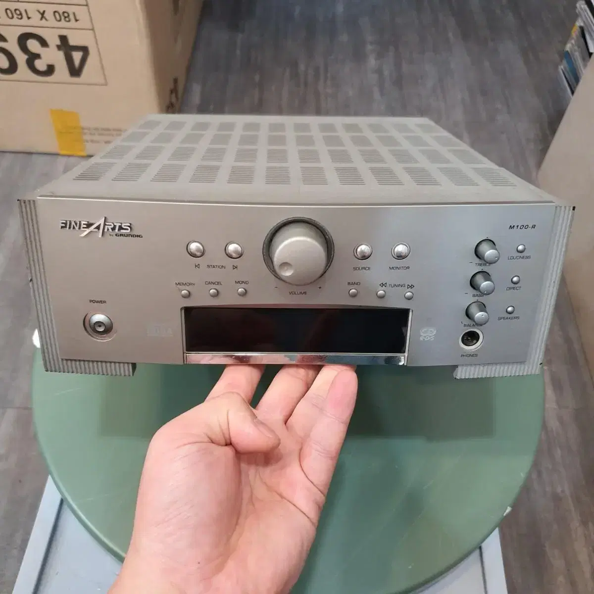 독일제조 grundig fine arts m100-R 스테레오 리시버앰프