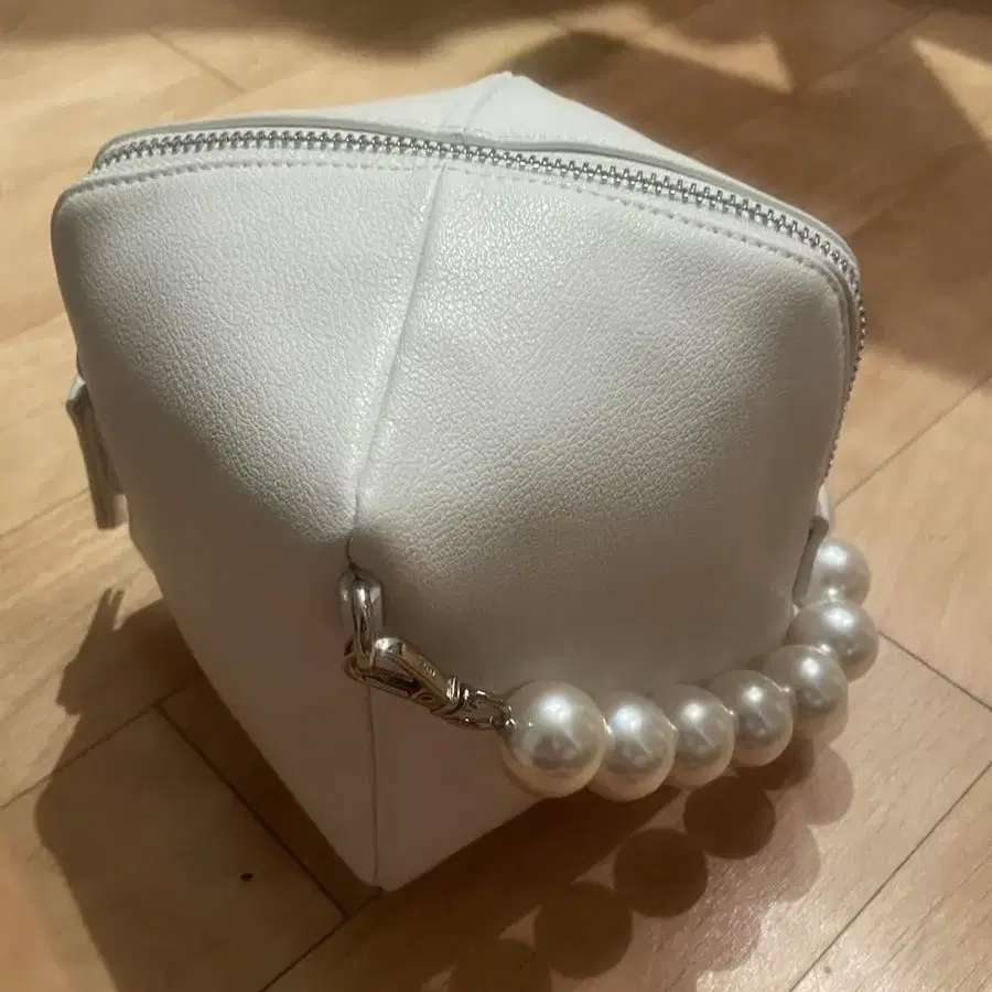 레테 pearl square leather offwhite mini