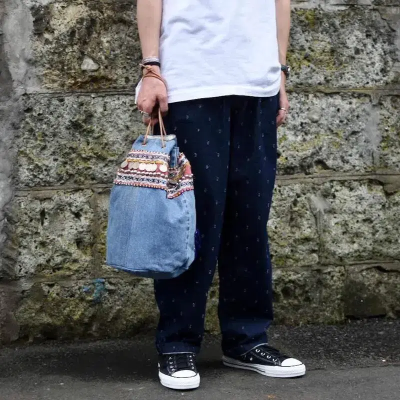 77circa circa make Tai belt denim bag