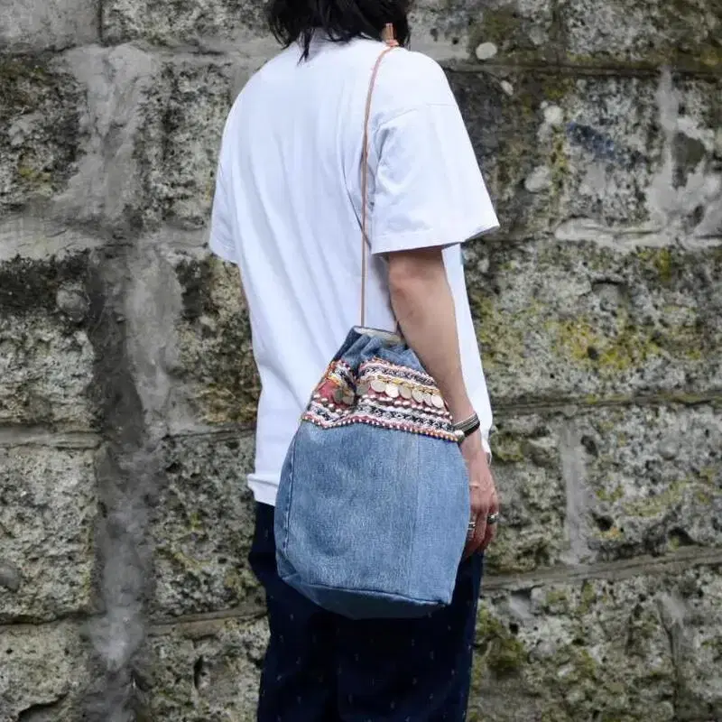 77circa circa make Tai belt denim bag