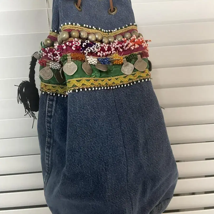 77circa circa make Tai belt denim bag