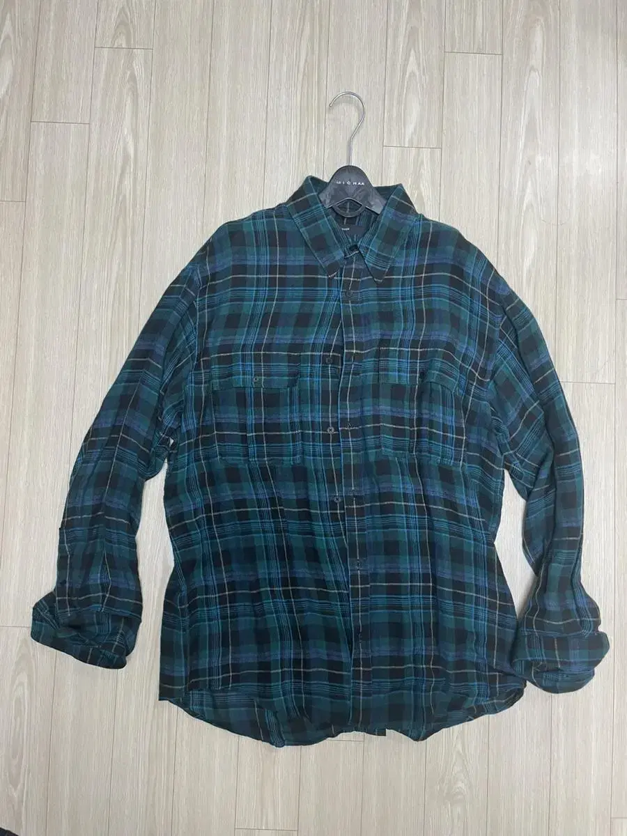 Beaker Tartan Check Linen Shirt 002