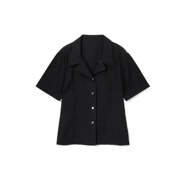 [ORE] delphy pleats shirts_black