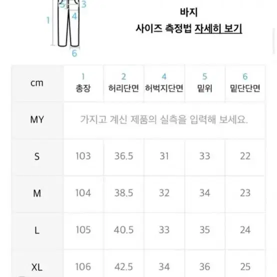 XERO 데님팬츠 (사이즈 S)