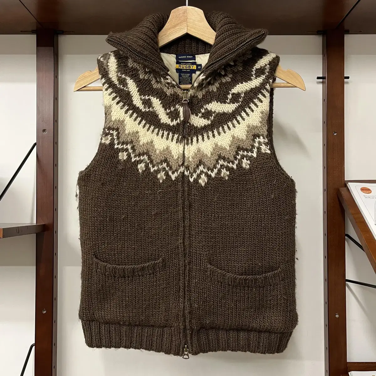 POLO RALPH LAUREN hand knit vest