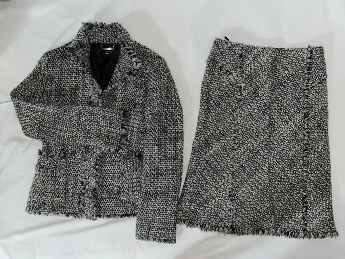 wndress vintage tweed two-piece 운드레스 투피스