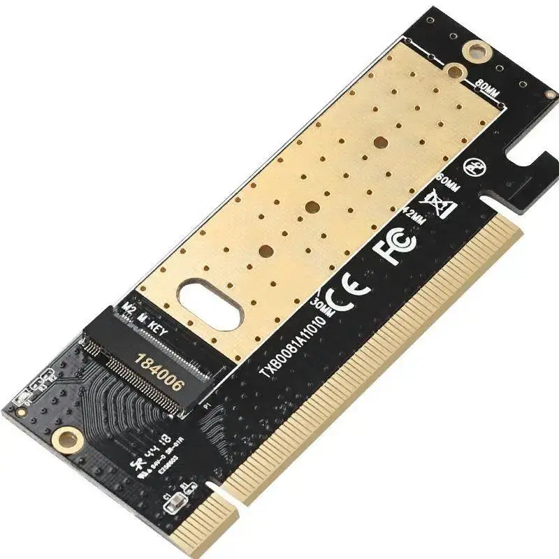 M.2 NVMe SSD 어댑터 to M.2 PCIe x16 컨트롤러 카드