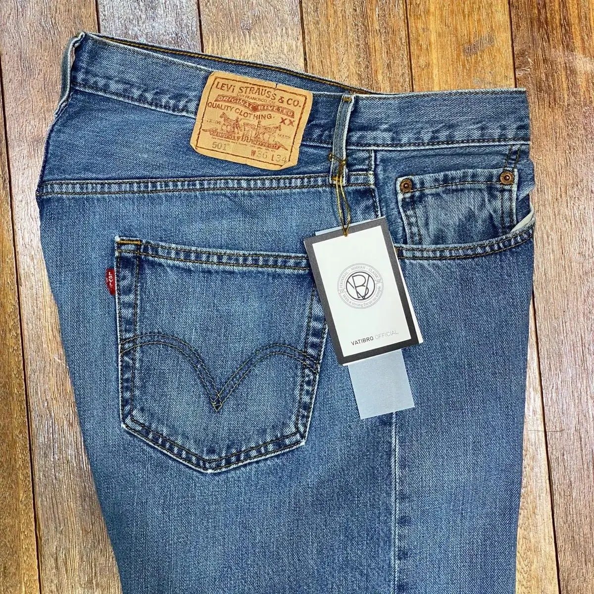 LEVIS 501 USED HIGH WAIST 36