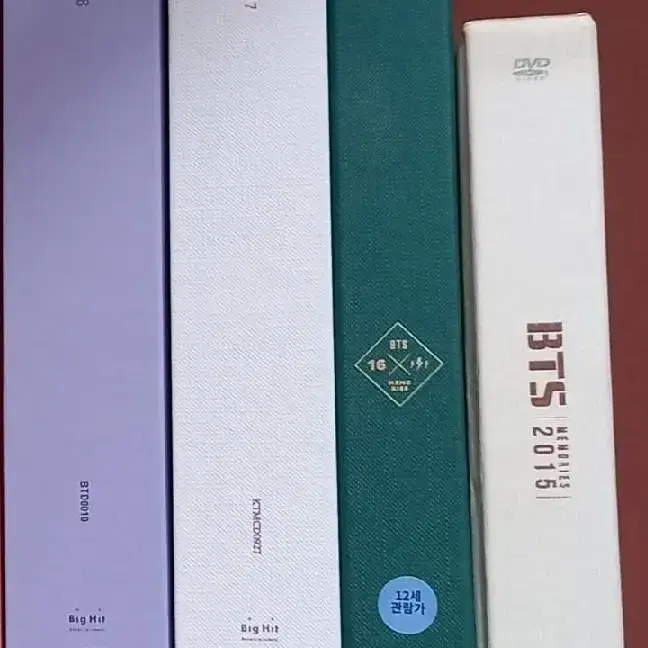 방탄 BTS 15~18 메모리즈 DVD 4권 일괄