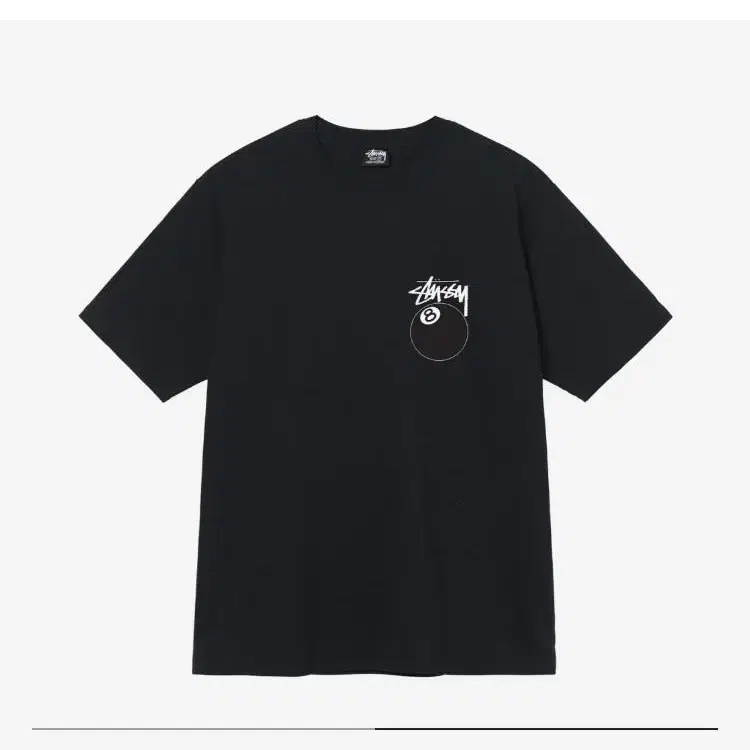 스투시 stussy 8 ball t-shirt black