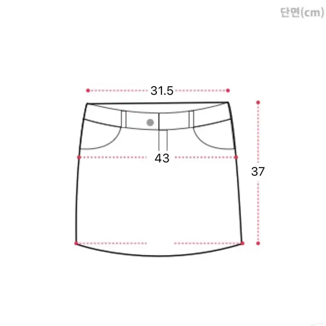 하이웨스트 카고 치마바지