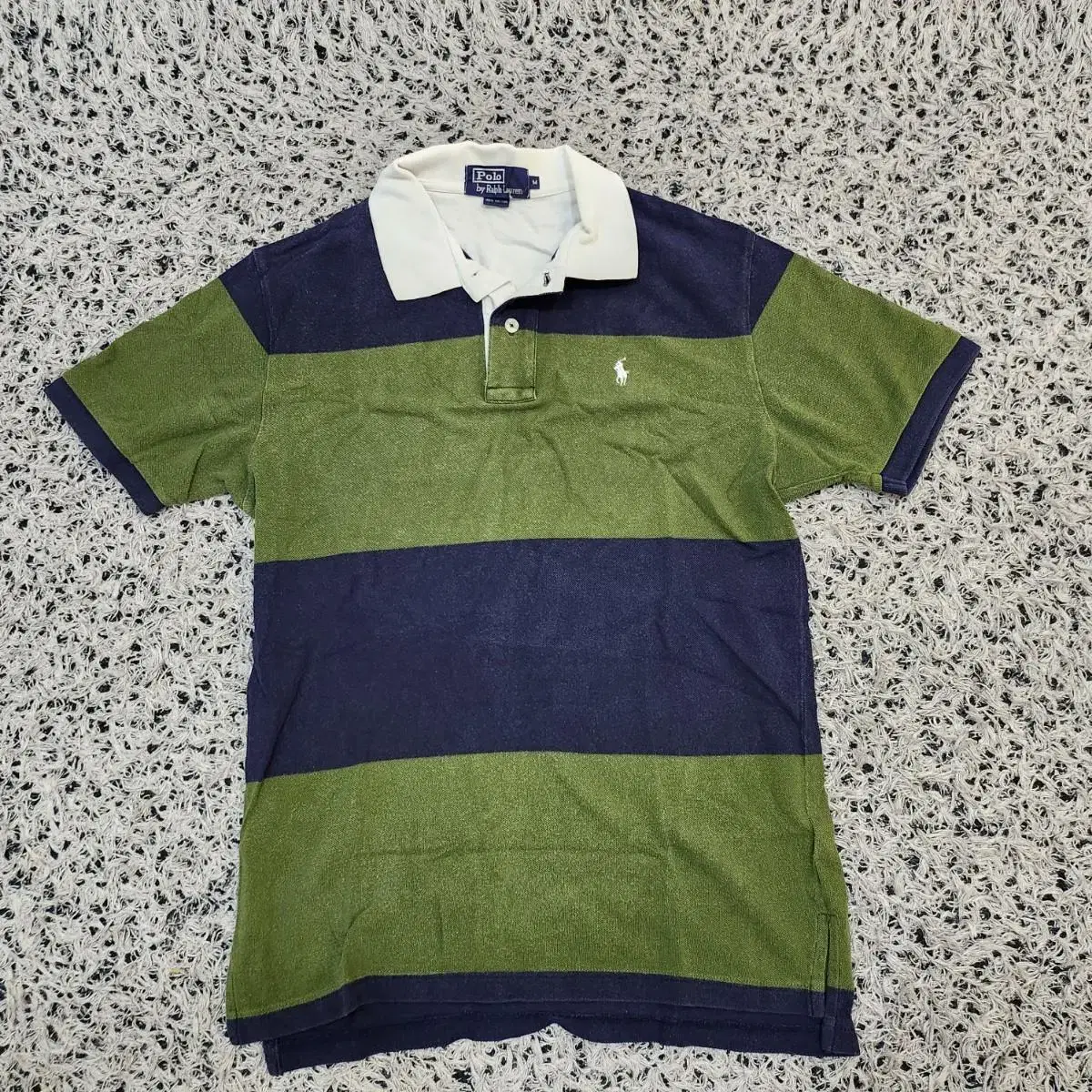 [M] Polo Stripe Short Sleeve Karati (556)