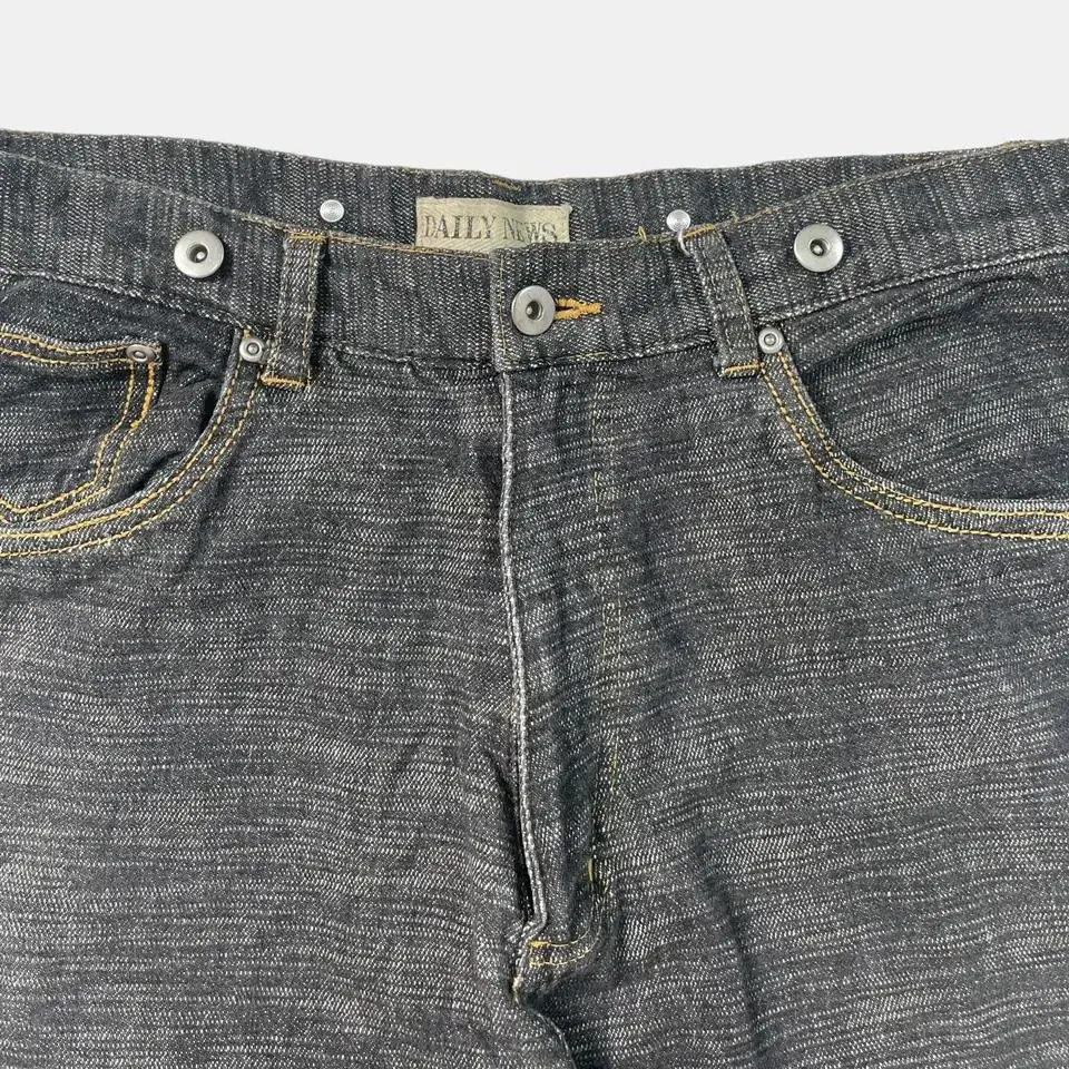 vintage natural texture work denim pants