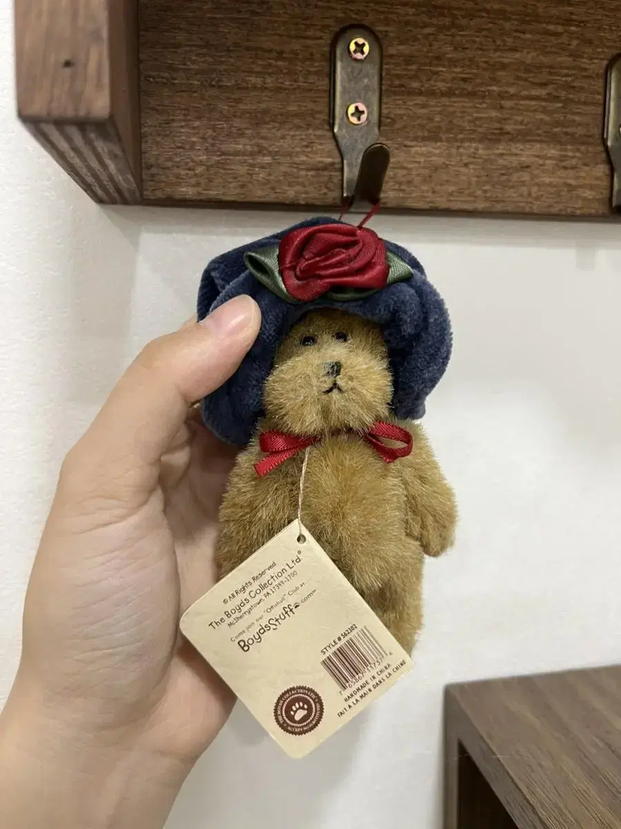 Boys Bear Flower Hat