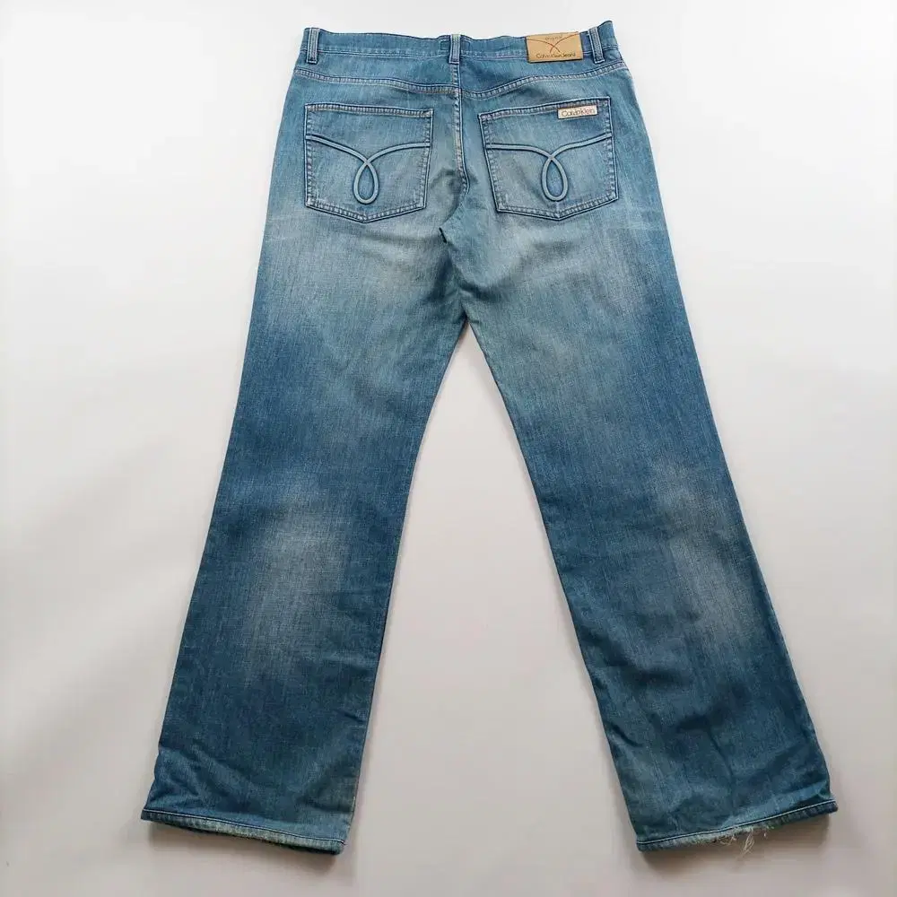 Calvin Klein Jeans Size 33 Washed Straight Denim Pants Men's X5917