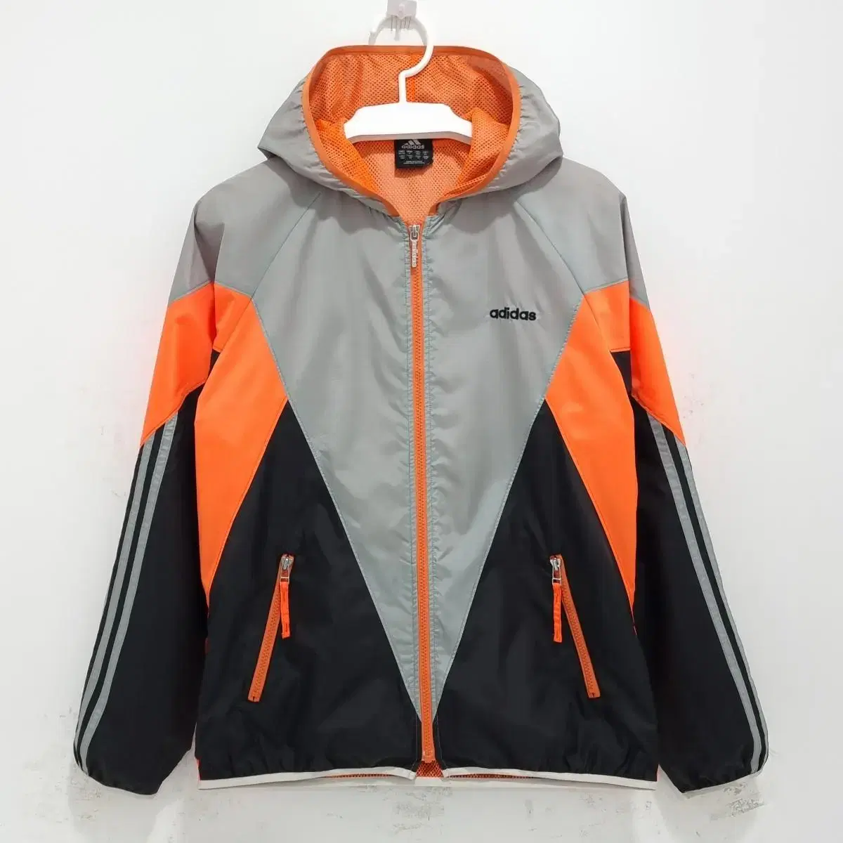 adidas Men's Windbreaker Hoodie Zip Up Men's Training Sports Outerwear M