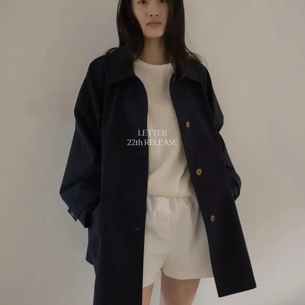 letter pauline trench coat 레터 트렌치