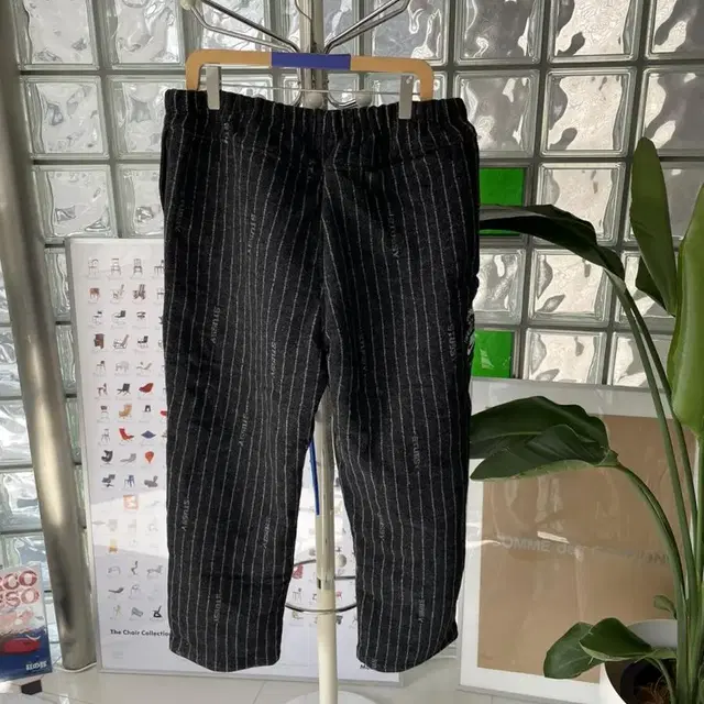 Stussy NIKE stripe wool pants black