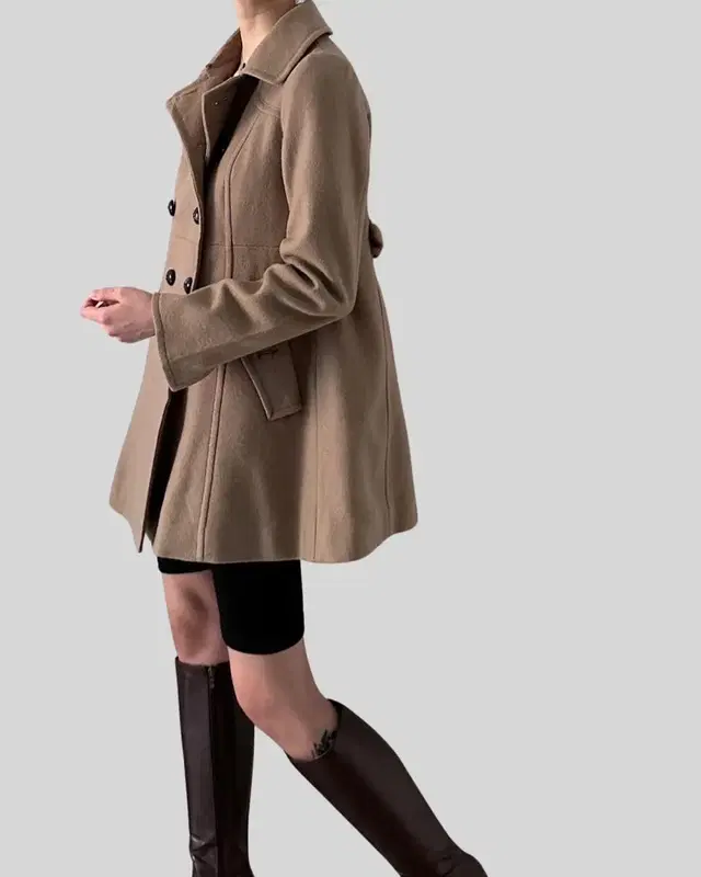 (BURBERRY)beige double coat jacket