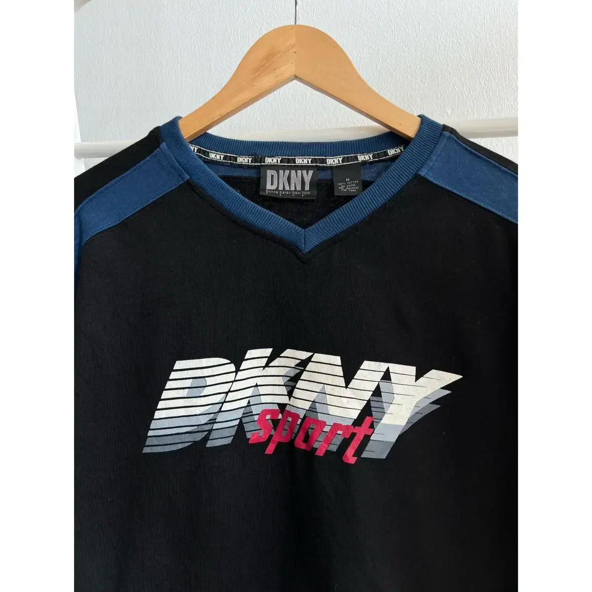 DKNY Sport 롱 슬리브 립 티셔츠