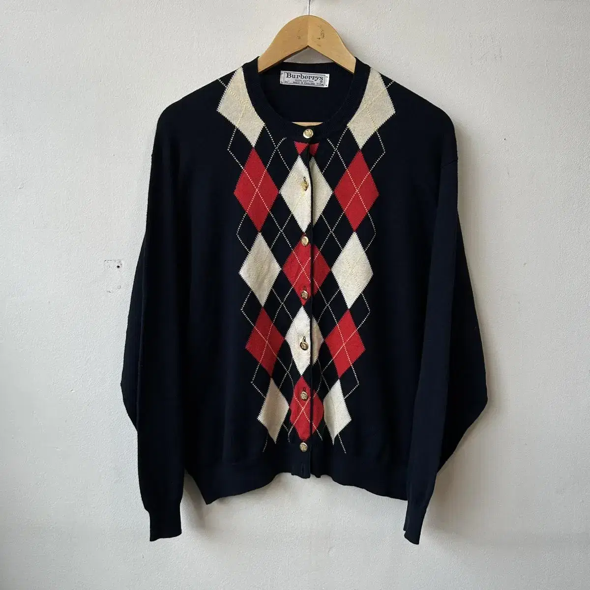 9706 - Burberry Argyle Gold-plated Cardigan