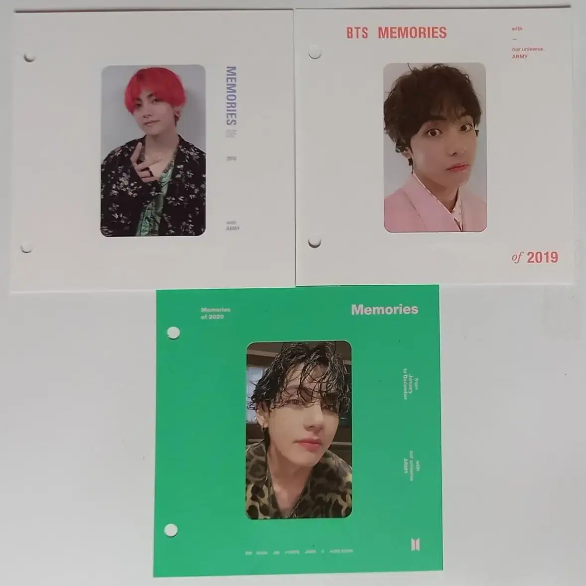 [HOT SALE]방탄 BTS 18~20 메모리즈 블레 태형포카 3장일괄