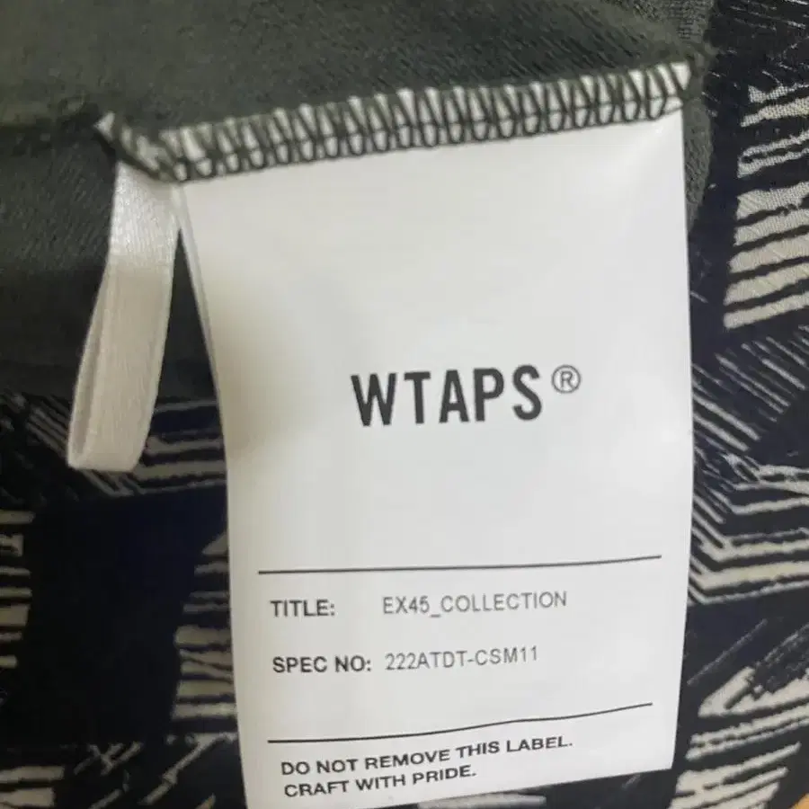 WTAPS 롱슬리브 3사이즈 올리브색상