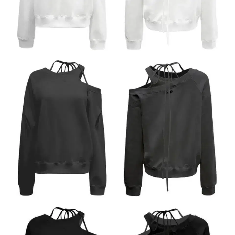 나체 SLIT LAYERED SWEAT SHIRT