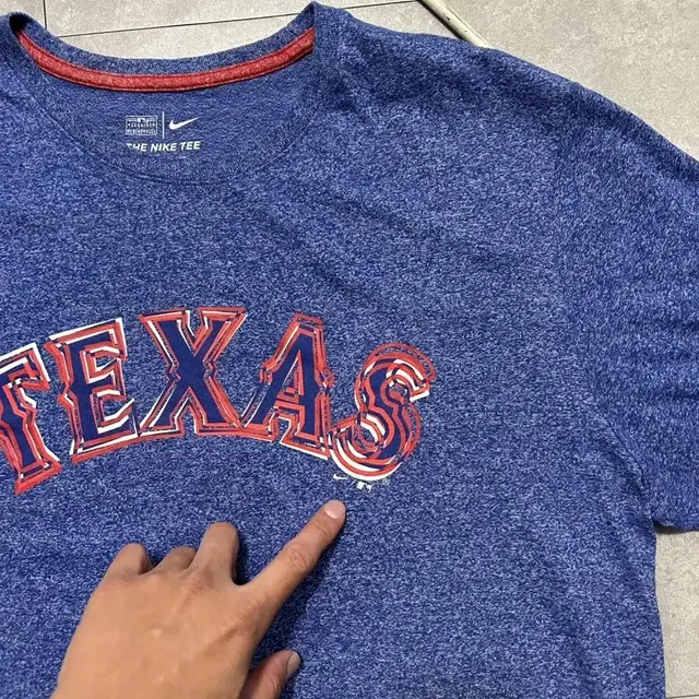 나이키 x MLB 텍사스 레인져스   코튼  숏슬리브  105size